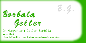 borbala geller business card